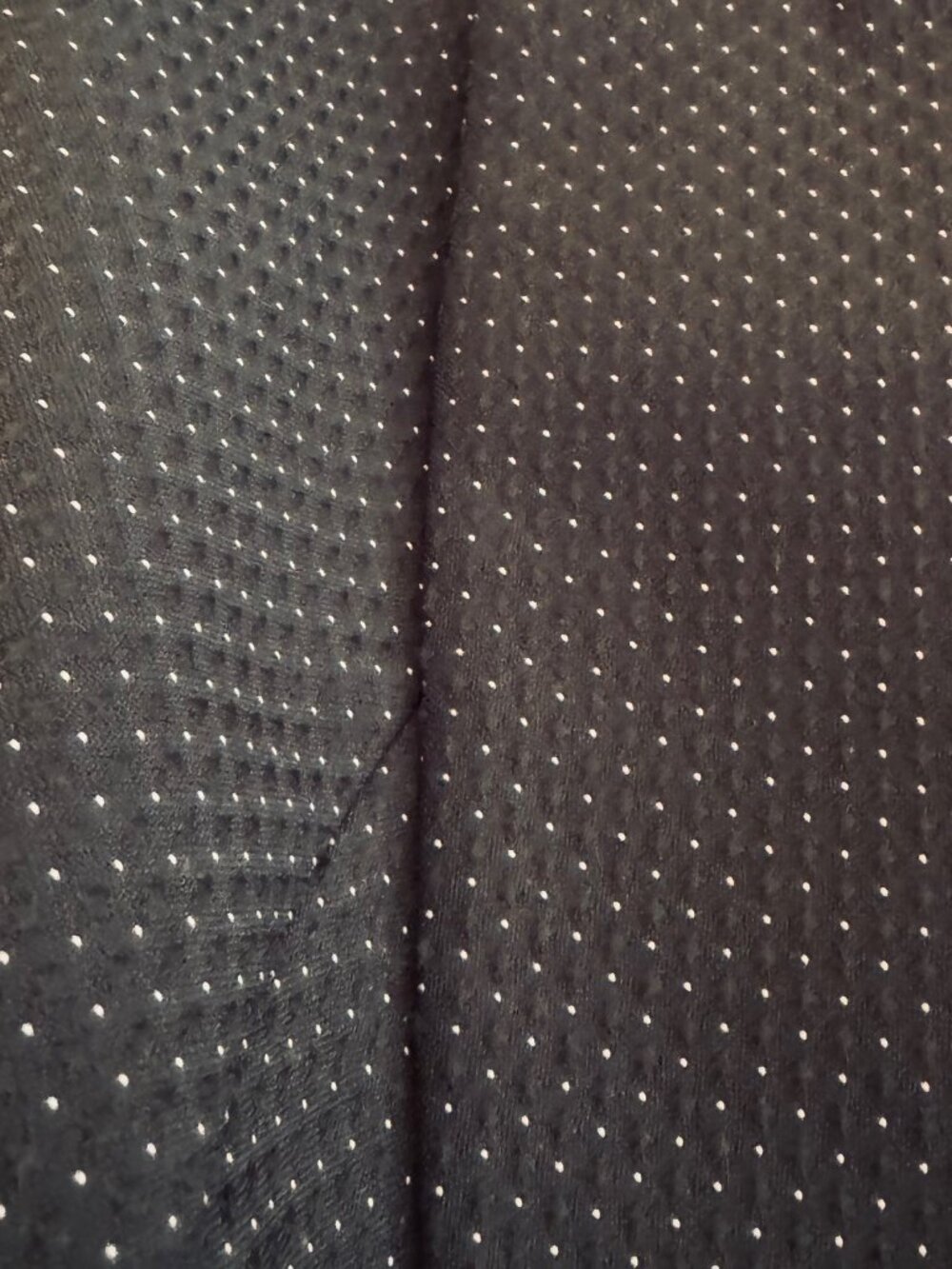 Women's Black Pin Dot Peplum Skirt Set with White Trim - Picture 16 of 16